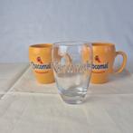 Chocomel mokken en glas, Gebruikt, Ophalen of Verzenden, Glas, Overige stijlen