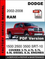 Dodge Ram 2002-2008 Workshop manual op DVD in PDF formaat, Auto diversen, Handleidingen en Instructieboekjes, Verzenden