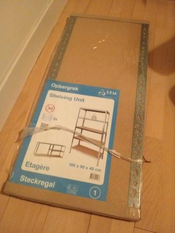 Nieuwe stellingkast in de verpakking 180x90x40 beschikbaar voor biedingen