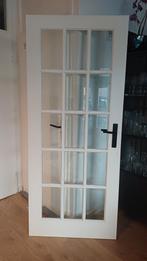 Opdekdeur Binnen Links 201x85cm, Doe-het-zelf en Verbouw, Deuren en Horren, Ophalen, Glas, Binnendeur, 200 tot 215 cm