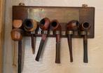 Vintage Pijpenrek met 6 Pijpen, Ophalen of Verzenden