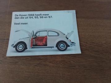 Folder Volkswagen Kever 1968 beschikbaar voor biedingen
