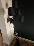 QAZQA Design vloerlamp zwart met stoffen kappen 5-lichts, Ophalen, Zo goed als nieuw, Stof, 150 tot 200 cm