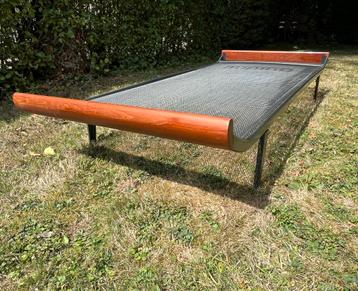 Vintage Cleopatra Cordemeijer Auping bed teak beschikbaar voor biedingen