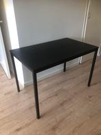 Zwarte tafel, Huis en Inrichting, Tafels | Eettafels, Ophalen, 100 tot 150 cm, 50 tot 100 cm, Zo goed als nieuw