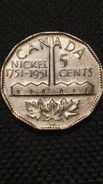5 cent 1951 Canada, Postzegels en Munten, Munten | Amerika, Ophalen of Verzenden, Losse munt, Noord-Amerika