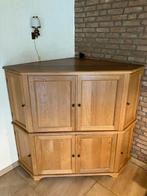 TV / PC hoekkast. Blank Frans eikenhout., Huis en Inrichting, Kasten | Televisiemeubels, Ophalen, 75 cm of meer, 100 tot 150 cm