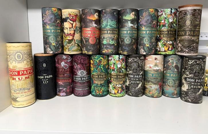 Don Papa kokers, Verzamelen, Blikken, Overige, Ophalen of Verzenden