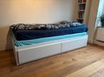 FLEKKE ikea bedbank met twee lades, Huis en Inrichting, Ophalen, Gebruikt, 90 cm, Wit