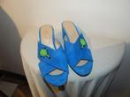 Fabienne Chapot azuur turquoise sandalen kralen werk 38, Sandalen of Muiltjes, Zo goed als nieuw, Fabienne Chapot, Verzenden