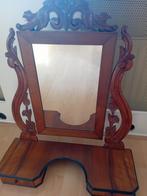Kapspiegel  spiegeltjes  spiegel hout, Antiek en Kunst, Ophalen, Rechthoekig, Minder dan 50 cm