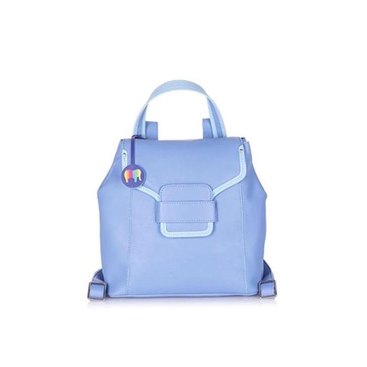 Mywalit lederen rugtas(nr.15 D5), Sieraden, Tassen en Uiterlijk, Tassen | Damestassen, Zo goed als nieuw, Overige typen, Blauw