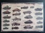 Metalen bord vintage-look duitse tanks/pantservoertuigen 1, Ophalen of Verzenden, Landmacht, Duitsland, Overige typen
