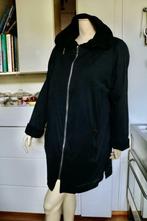 jas EnVogueDe Ville swingende jas dubbellaags met wol 42, Kleding | Dames, Jassen | Winter, Verzenden, Zwart, Maat 42/44 (L), Zo goed als nieuw