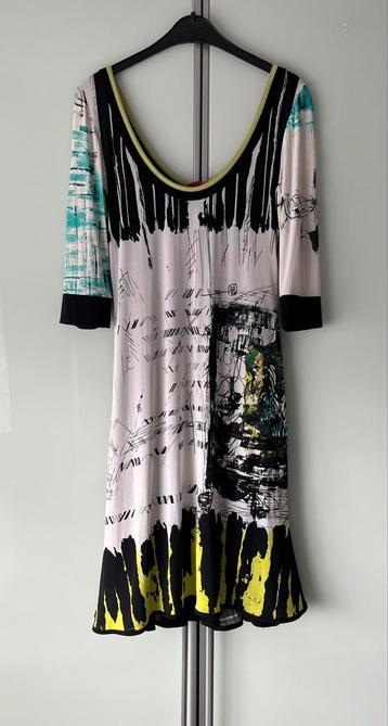 Save The Queen XL jurkje wit zwart lime geel groen Elastine beschikbaar voor biedingen