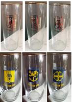 7 Leeuw Bierglazen met Steden Logo”s, Verzamelen, Biermerken, Ophalen of Verzenden, Zo goed als nieuw, Glas of Glazen, Leeuw