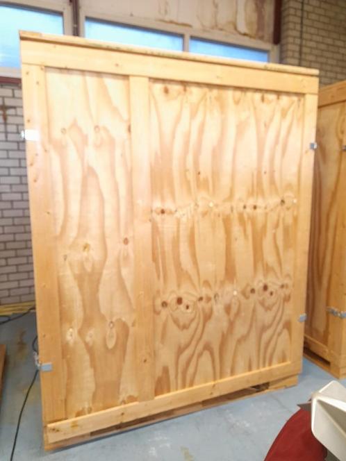Houten transportkisten /opslagkrat, Doe-het-zelf en Verbouw, Kratten en Dozen, Zo goed als nieuw, Krat, 100 cm of meer, 50 cm of meer