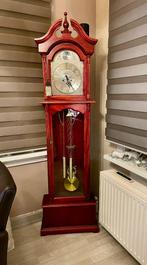 Mechanische retro vintage staande kersenhouten klok H 190 cm, Ophalen, Huis en Inrichting
