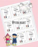 Traktatie labels Fien en Teun| Traktatie printables, Ophalen of Verzenden, Nieuw, Feestartikel, Verjaardag