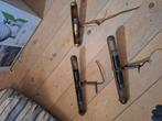Drie messing schilderij lampen, gebruikt., Ophalen of Verzenden