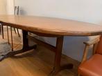 Eettafel Vintage M met 6 stoelen, Ophalen, Gebruikt, Ovaal, 50 tot 100 cm