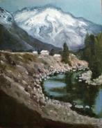 "Berglandschap" Schilderij, Antiek en Kunst, Verzenden