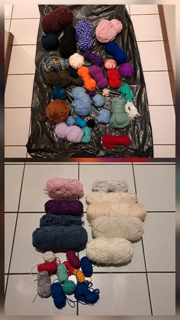 (r) Diverse resten brei- en haakgaren, Hobby en Vrije tijd, Breien en Haken, Zo goed als nieuw, Breien of Haken, Wol of Garen