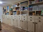 Boekenkast van terug gedroogd en geschaafd hout, Ophalen of Verzenden, Nieuw, 25 tot 50 cm