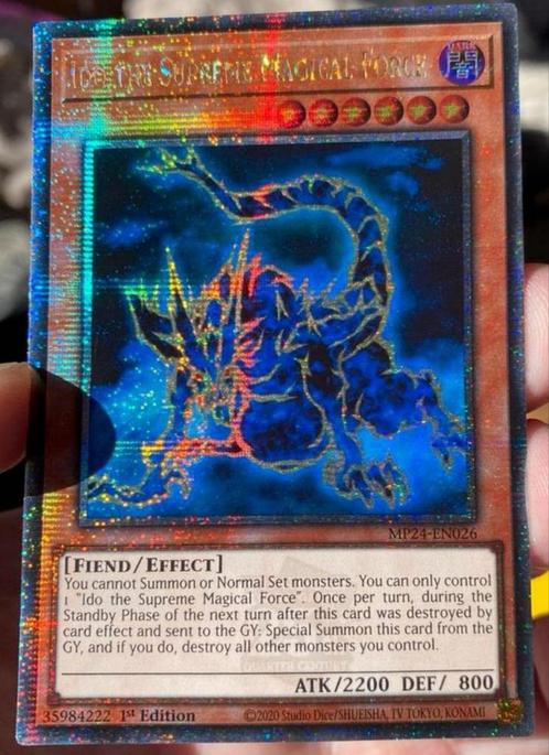 Yu-Gi-Oh! Ido the Surpreme Magical Force MP24 1st QCR M/NM !, Hobby en Vrije tijd, Verzamelkaartspellen | Yu-gi-Oh!, Zo goed als nieuw