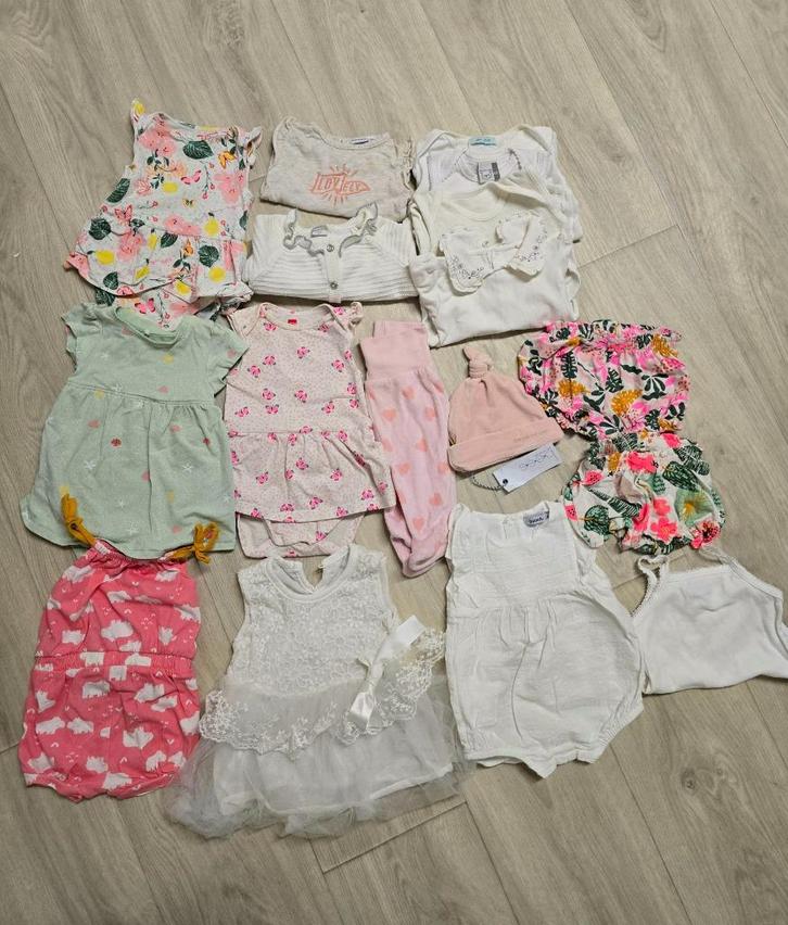 Pakket meisje 0-6 maanden, Kinderen en Baby's, Babykleding | Maat 62, Gebruikt, Meisje, Setje, Ophalen of Verzenden