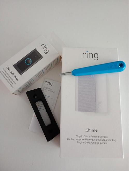 Ring Video Doorbell Wired + Chime - Nieuw, Audio, Tv en Foto, Videobewaking, Zo goed als nieuw, Buitencamera, Ophalen of Verzenden