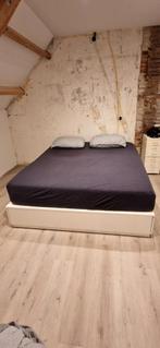 IKEA nordli bed met lades, Huis en Inrichting, Ophalen, Wit, Tweepersoons, 160 cm