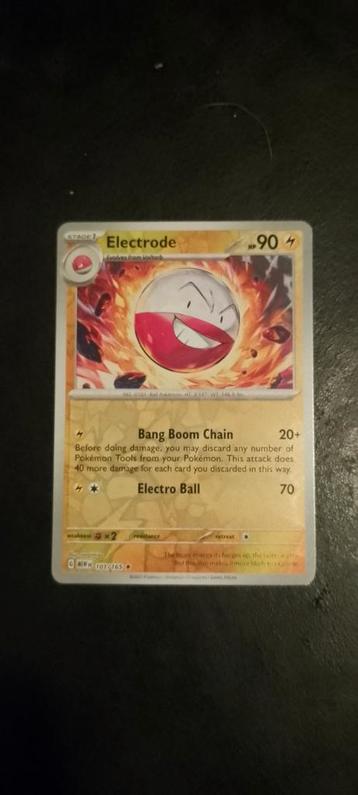 Reverse holo electrode  beschikbaar voor biedingen