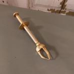 Prachtige brocante goudkleurige klontjestang, lengte 12 cm, Antiek en Kunst, Antiek | Bestek, Ophalen of Verzenden