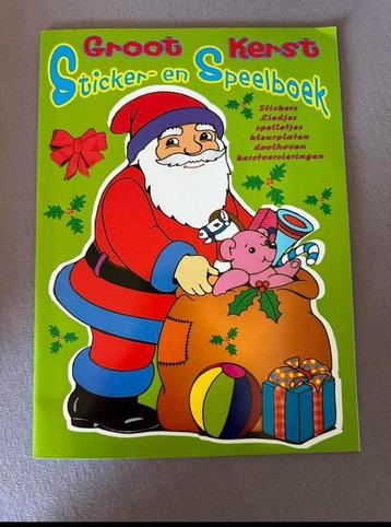 Groot Kerst boek ( stickers & speelboek ).Goed als nieuw. beschikbaar voor biedingen