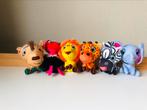 Lidl Safari mini’s knuffels 6x, Kinderen en Baby's, Speelgoed | Knuffels en Pluche, Ophalen of Verzenden, Nieuw, Overige typen