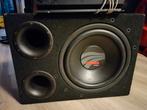 Rainbow 12 inch subwoofer + versterker 400w rms, Zo goed als nieuw, Ophalen