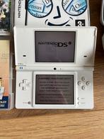 DSi inclusief 5 spellen, Spelcomputers en Games, Spelcomputers | Nintendo DS, Gebruikt, Wit, Dsi, Ophalen of Verzenden
