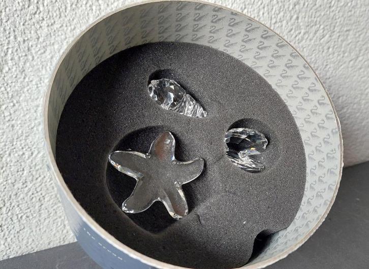 Swarovski South Sea trio, Verzamelen, Swarovski, Zo goed als nieuw, Figuurtje, Ophalen of Verzenden