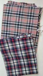 Antiek Geruit Beddengoed - Tijk, Gebruikt, 120 cm of meer, Ophalen of Verzenden, Katoen