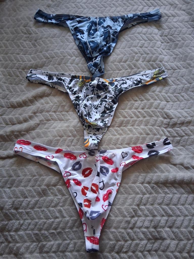 3 leuke nieuwe herenstrings maat M., Ophalen of Verzenden, Overige kleuren, Slip