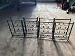 4 groene retro vintage wijnrekken 50 x 36 x 19, Huis en Inrichting, Woonaccessoires | Wijnrekken, Ophalen of Verzenden, Minder dan 50 cm