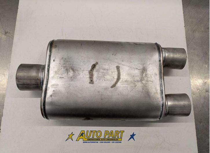 Universele uitlaatdemper 3 inch in 2x 2.5 inch uit, Auto-onderdelen, Uitlaatsystemen, Amerikaanse onderdelen, Oldtimer onderdelen