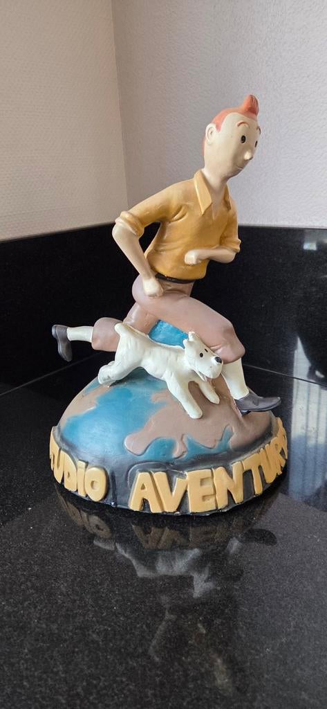 Kuifje beeld Studio Adventures circa 33cm hoog, Verzamelen, Ophalen of Verzenden, Zo goed als nieuw