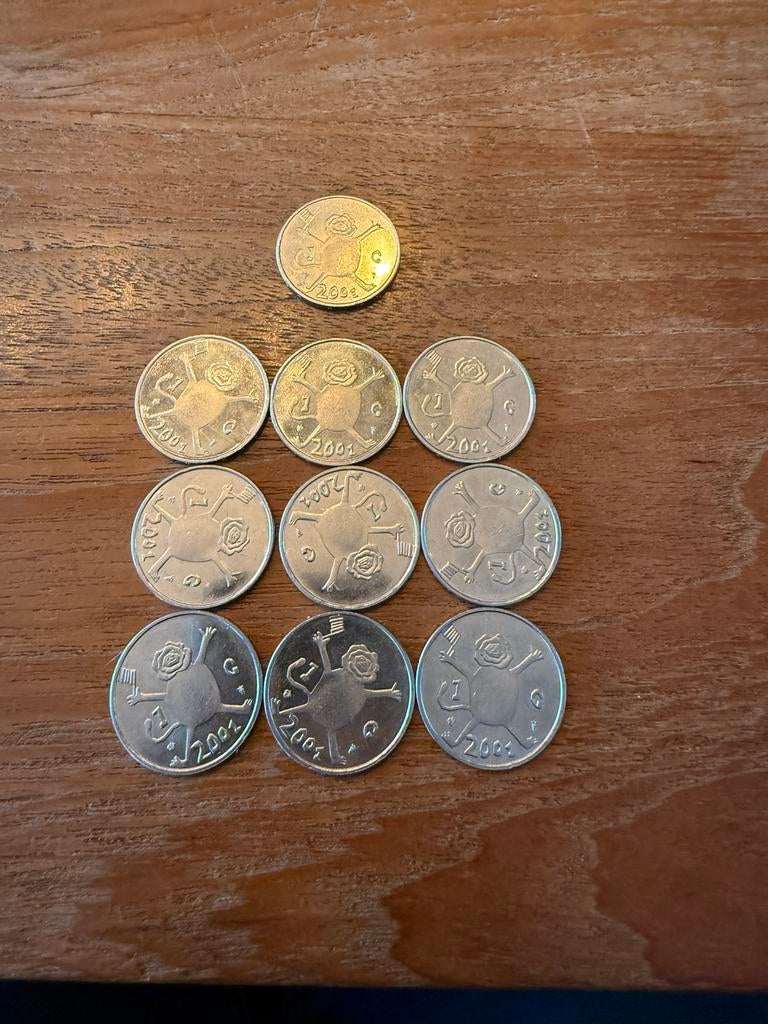 10 Laatste Guldens 2001 - Unieke Set!, Ophalen, Koningin Beatrix, 1 gulden, Losse munt
