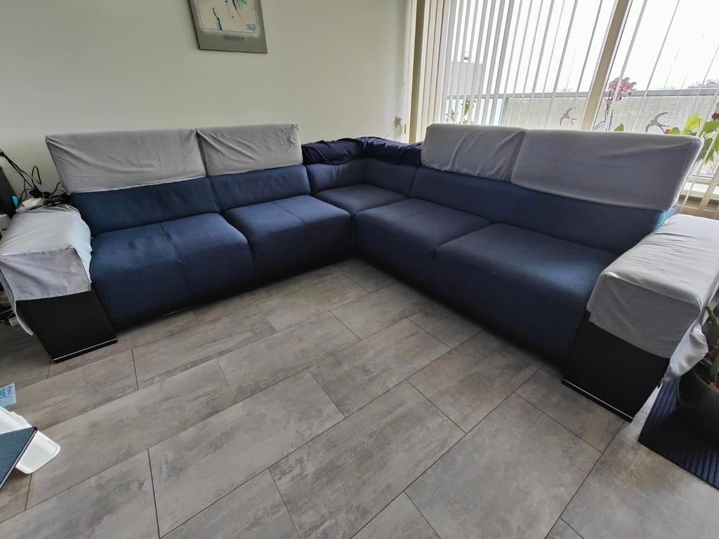 Gratis ophalen: Comfortabele hoekbank, kan uit elkaar, 250 tot 300 cm, Gebruikt, 100 tot 125 cm, Hoekbank