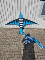 BLAUWE Vogel Vlieger - 300x160 cm, Gebruikt, Onbekend, Ophalen of Verzenden, Eenlijns