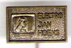 Jan Hoens electro zilverkleurig speldje ( L_129 ), Verzenden, Zo goed als nieuw, Merk, Speldje of Pin