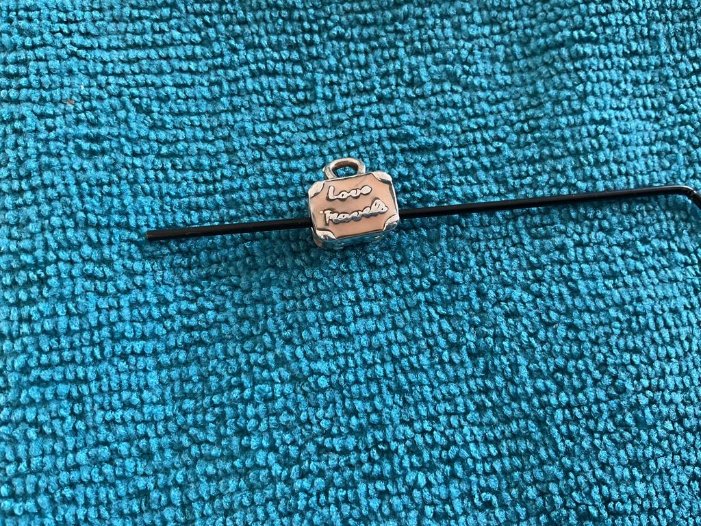 Pandora Reiskoffer Roze, Sieraden, Tassen en Uiterlijk, Bedels, Verzenden, Zo goed als nieuw, Zilver, Pandora