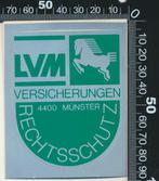 Sticker: LVM Versicherungen - Rechtsschutz, Ophalen of Verzenden, Zo goed als nieuw, Bedrijf of Vereniging